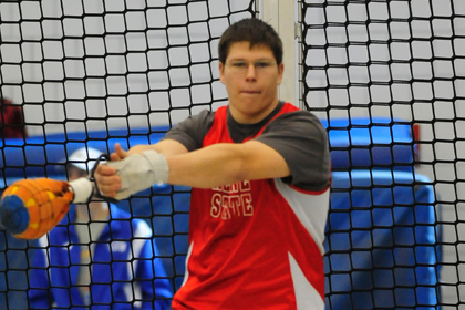 Brian Kolacz in action.