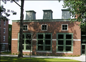The new cogeneration plant near Fiske Hall (Colin Burdick photo)