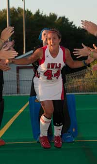 A triumphant Erin Dallas returns to the field.