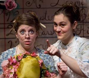 Allison Relihan (l) with Jaime Pearsons in The Matchmaker.