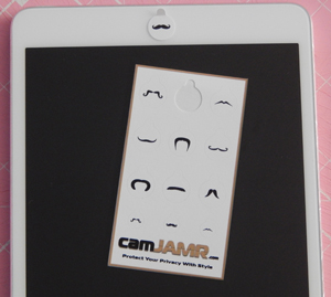 A protected iPad Mini, with Moustache Pack